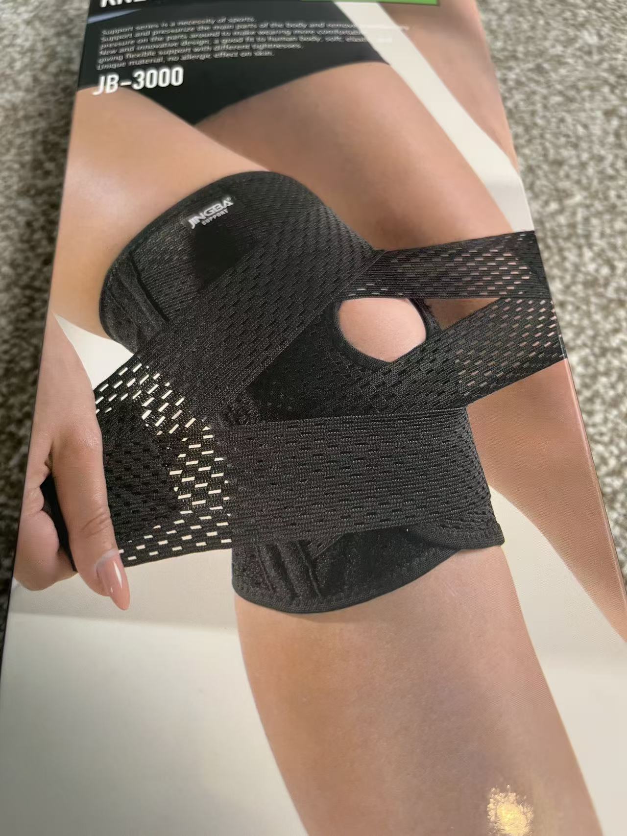 Soft-strapped knee supporter