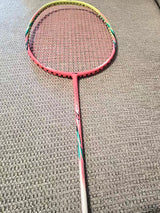Li-Ning used Windstorm 72Speed  head light 6U badminton racket  strung 25lbs