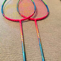 Li-Ning used Windstorm 72S  super-light 6U badminton two-racket unit strung 25lbs