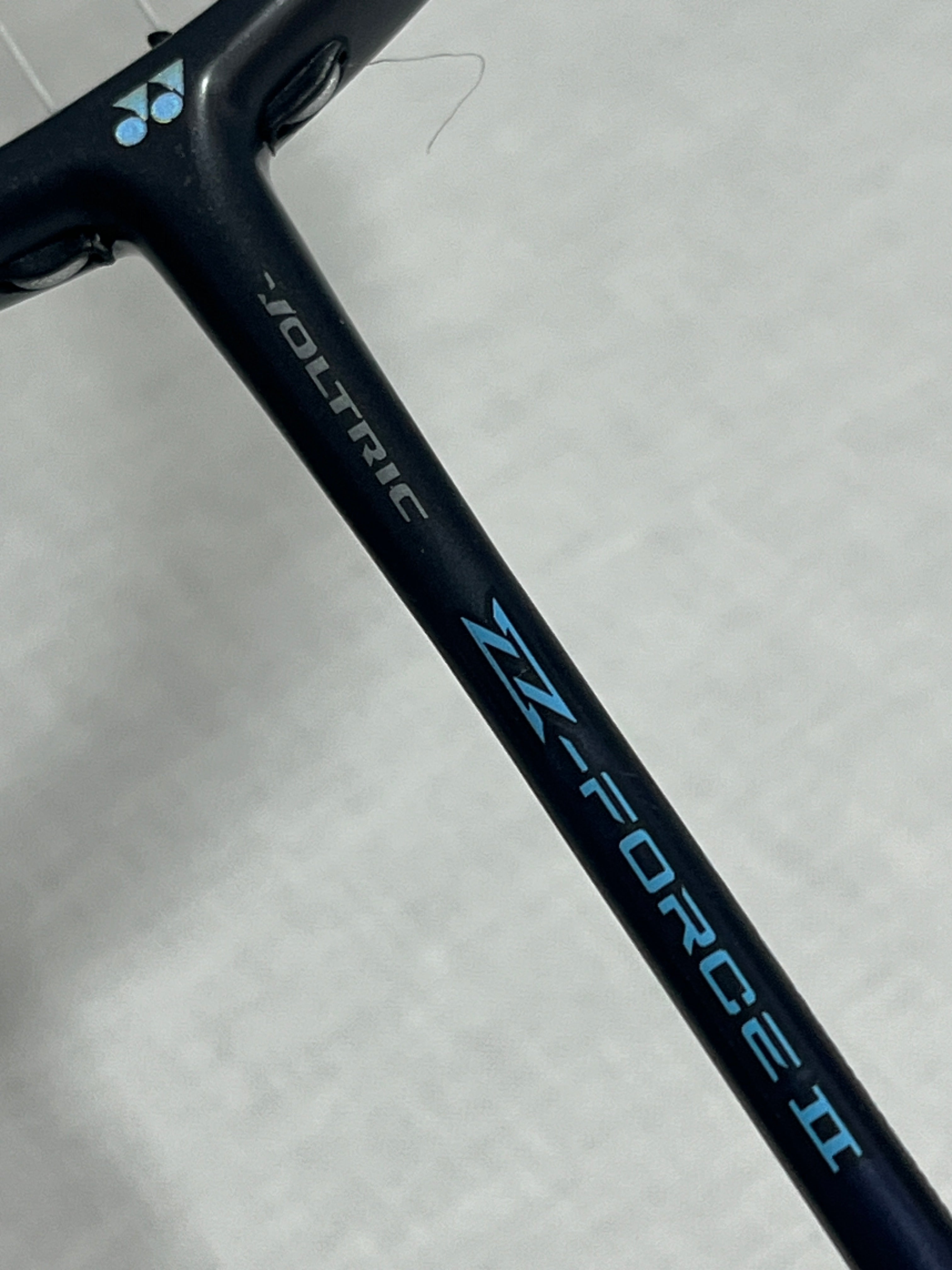 Yonex used Voltric-Z-Force badminton racket 4UG5 strung 27lbs