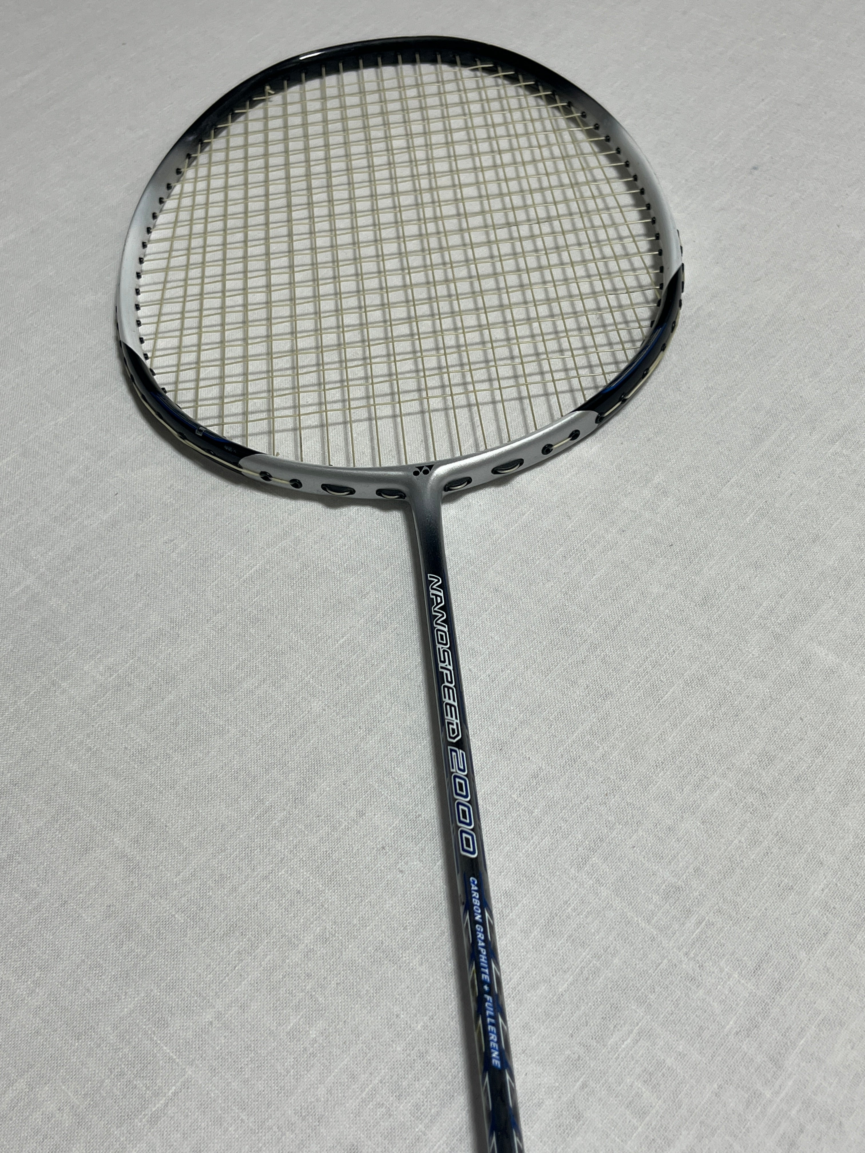 Yonex used Nanospeed 2000 badminton racket 3U strung 26lbs
