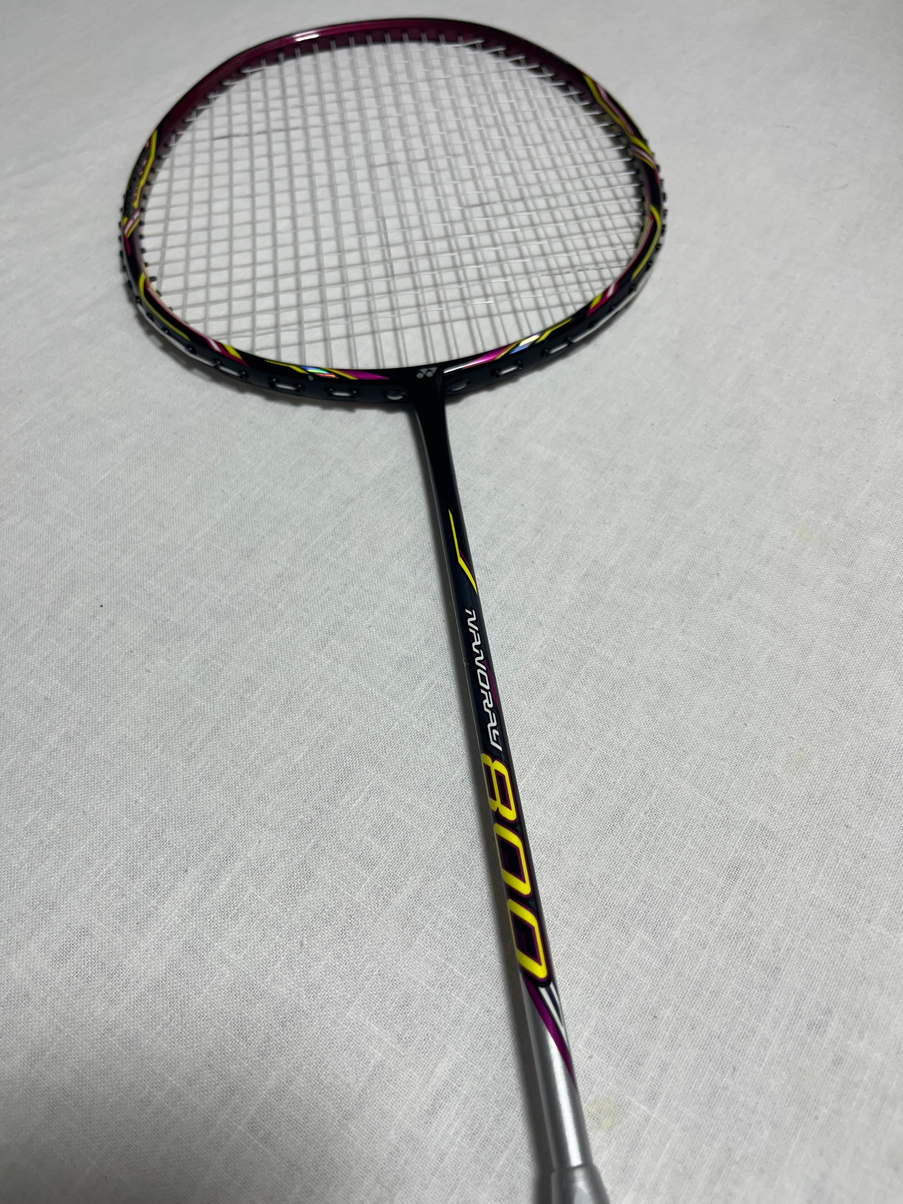 Used Yonex NanoRay 800 badminton racket 4U strung 26lbs