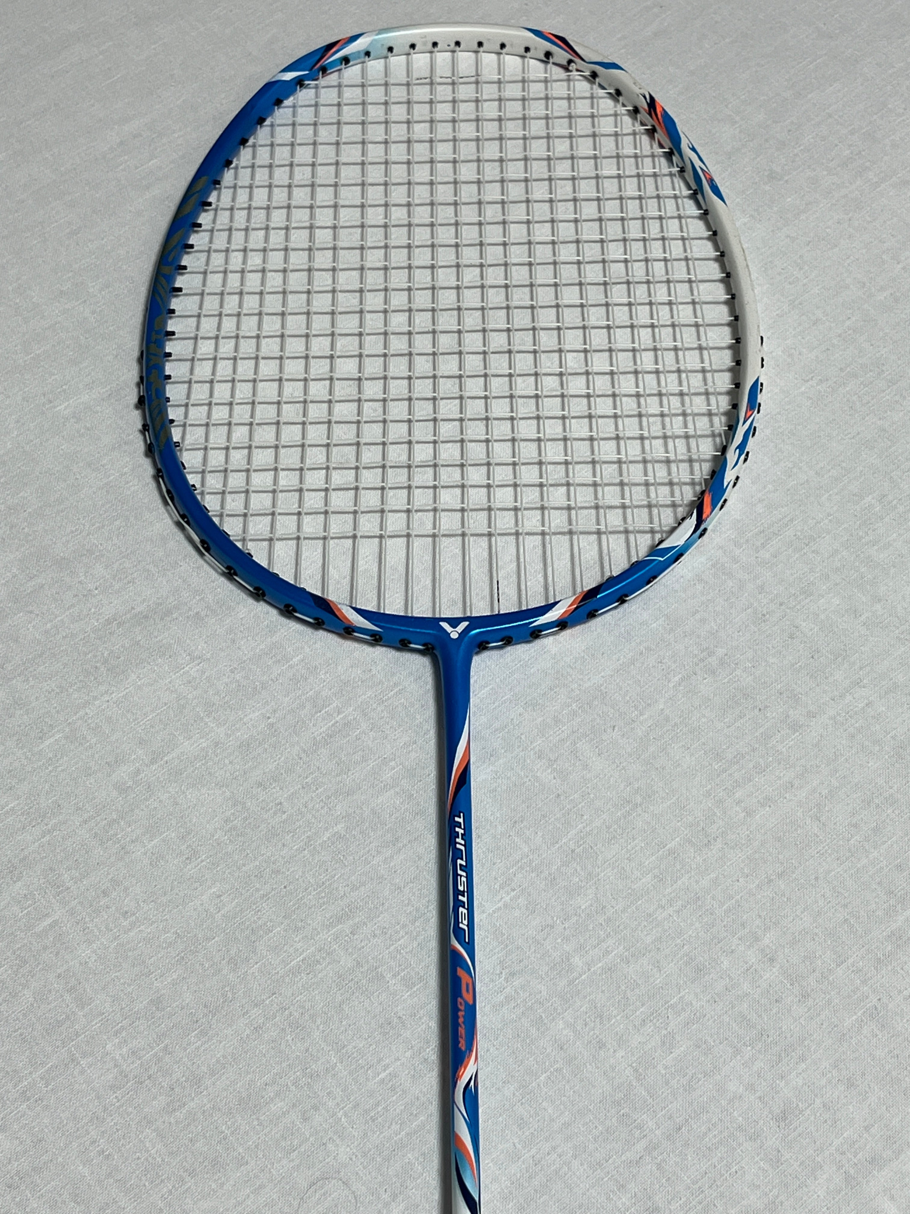 VICTOR THRUSTER POWER used badminton racket 5UG6 strung 26lbs