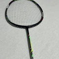 Victor used  Hypernano-X 900X badminton racket 4U strung 26lbs