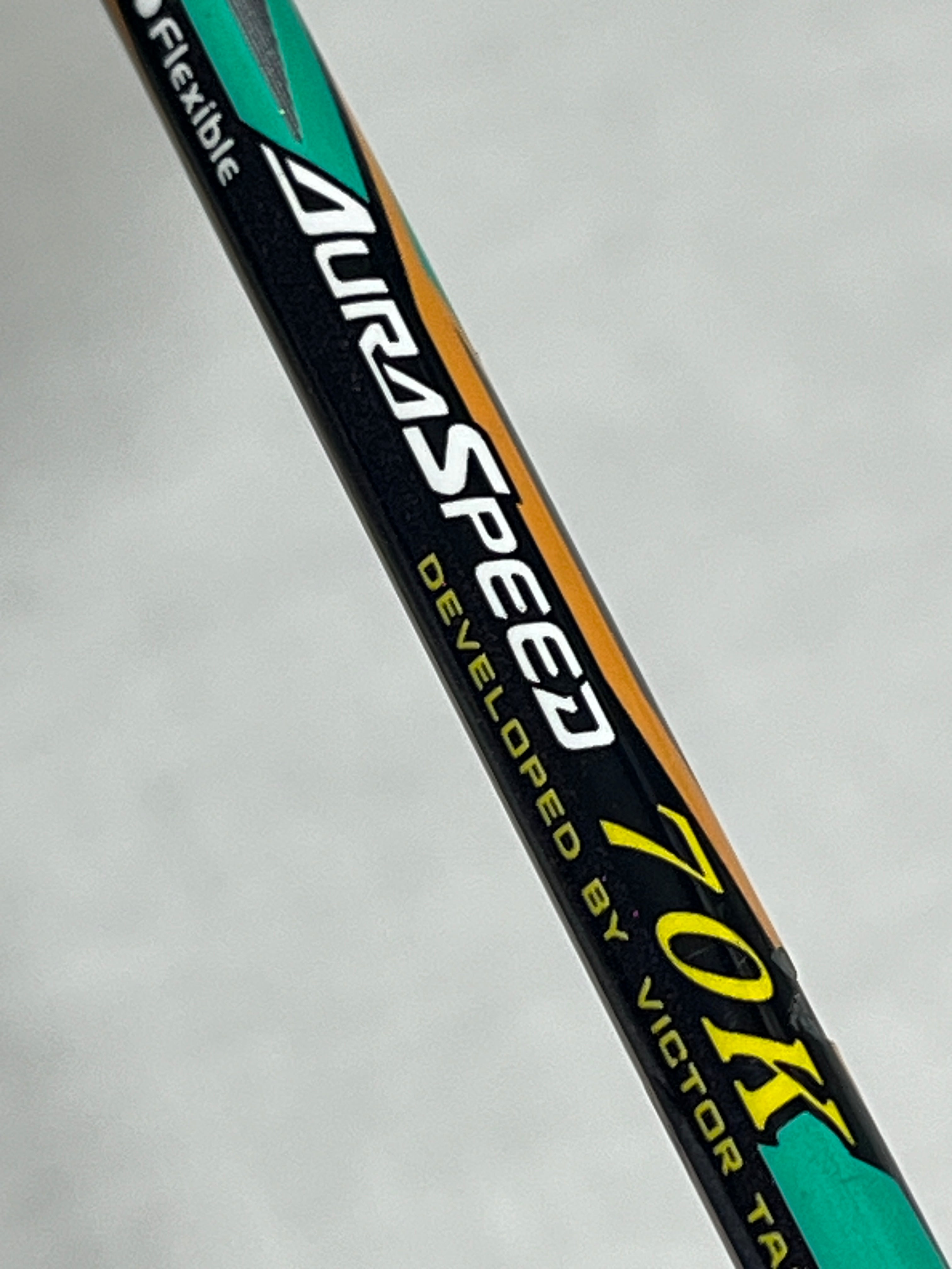 VICTOR AURASPEED 70K used badminton racket 3UG5 strung 26lbs