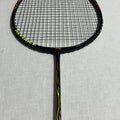 Li-Ning used AXFORCE 9 orange color badminton racket strung 24lbs