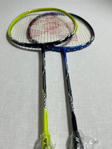 2 Yonex used Arcsaber 6000I badminton rackets unit 4U strung 22lbs