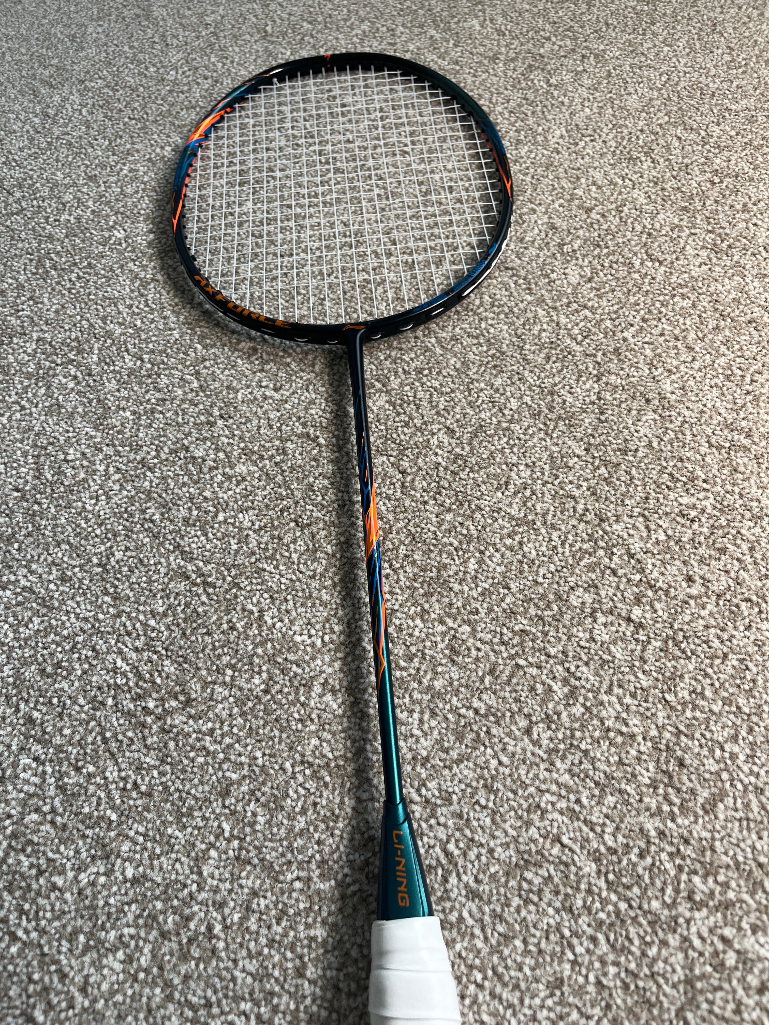 Li-Ning used Axforce 90 badminton racket unstrung 4U 26lbs