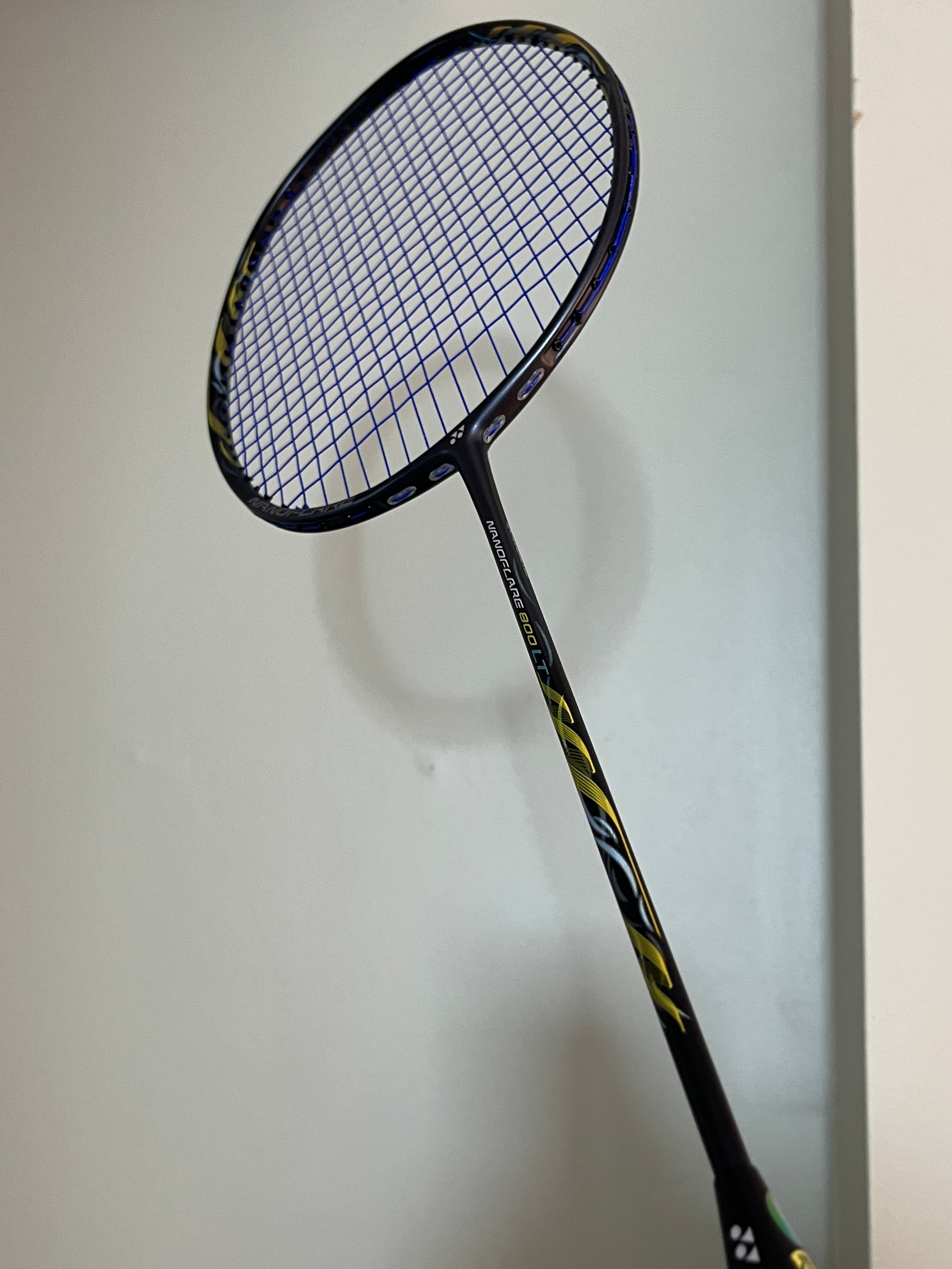 Yonex used Nanoflare 800LT badminton racket strung 5U 26lbs