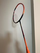 Yonex used Astrox 99 Sun badminton racket strung 4U 26lbs