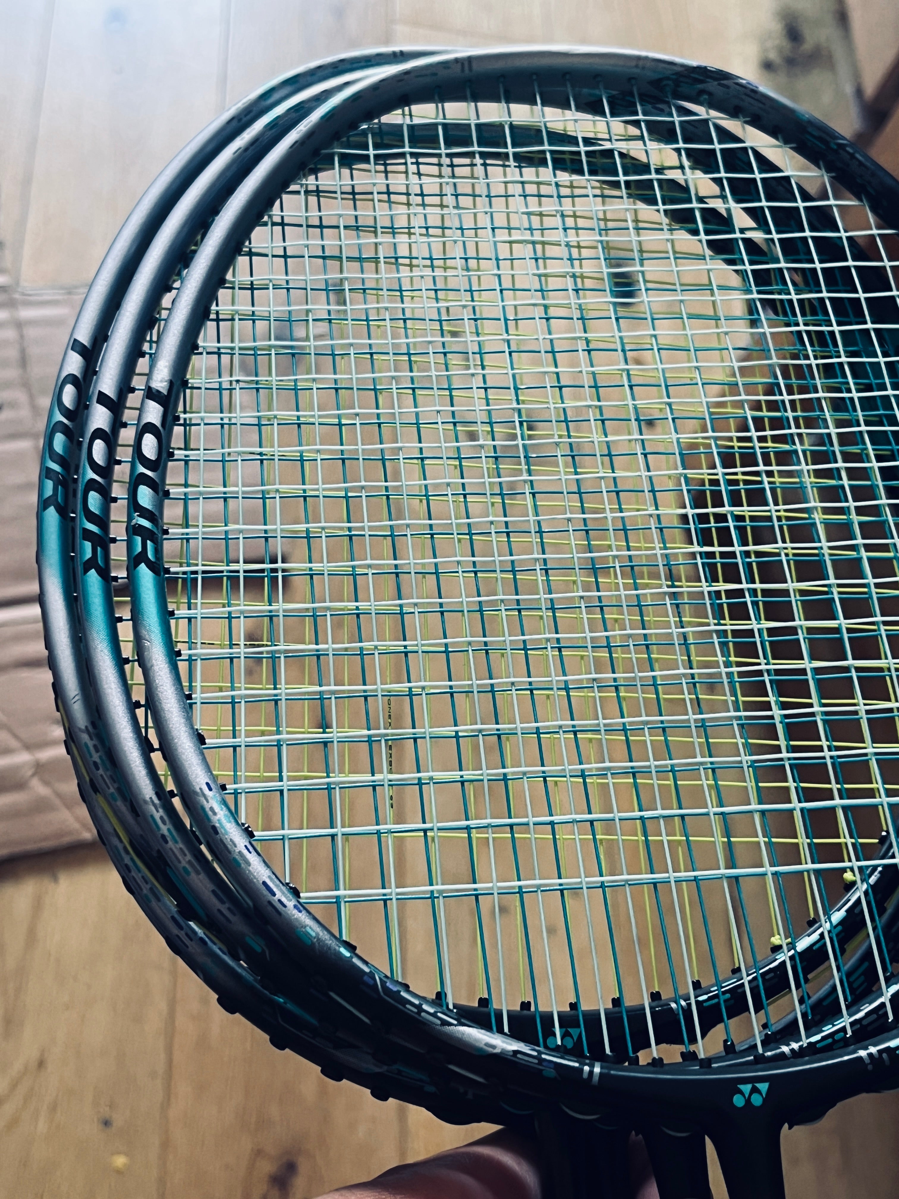 One Yonex used Astrox 88D Tour badminton racket strung 4U 26lbs